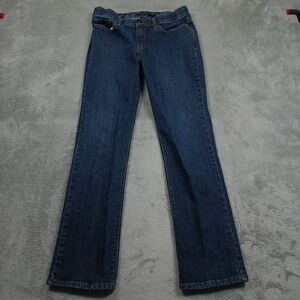 Levis 525 Jeans Womens 10 Blue Denim Distressed Straight Cotton Pockets‎